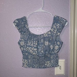 Cropped dressy shirt from American Eagle- Medium